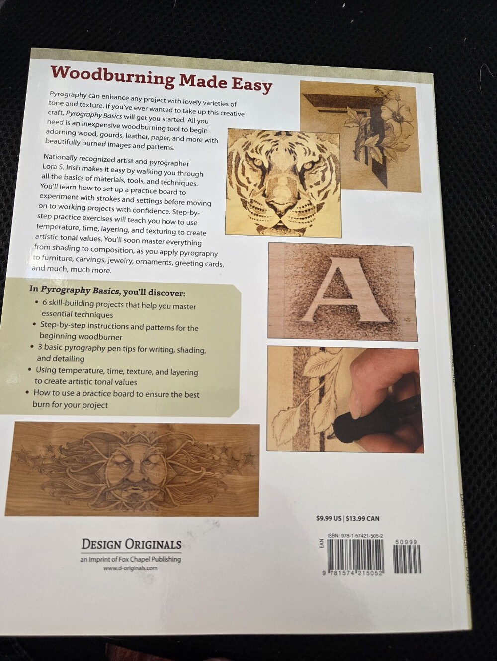 Designers Originals Cream and Brown Woodburning Cover Art Print